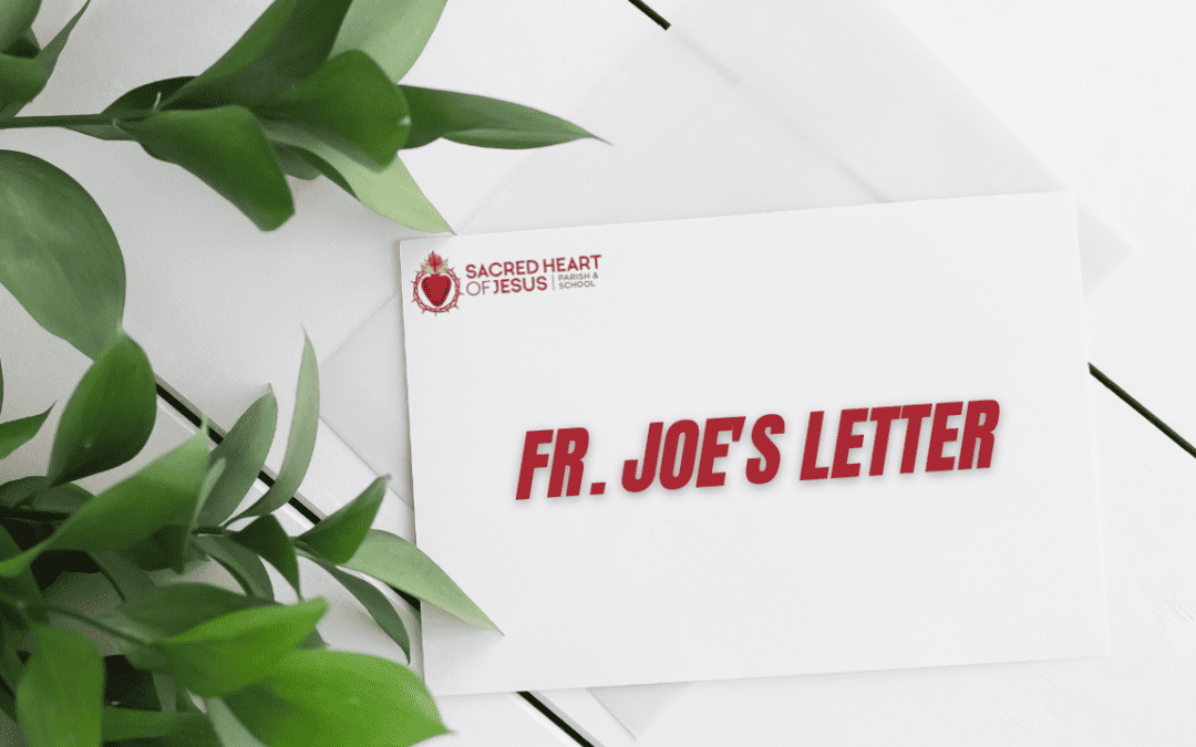 Fr. Joe's Letter
