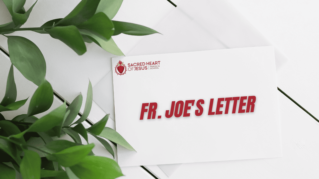 Fr. Joe's Letter