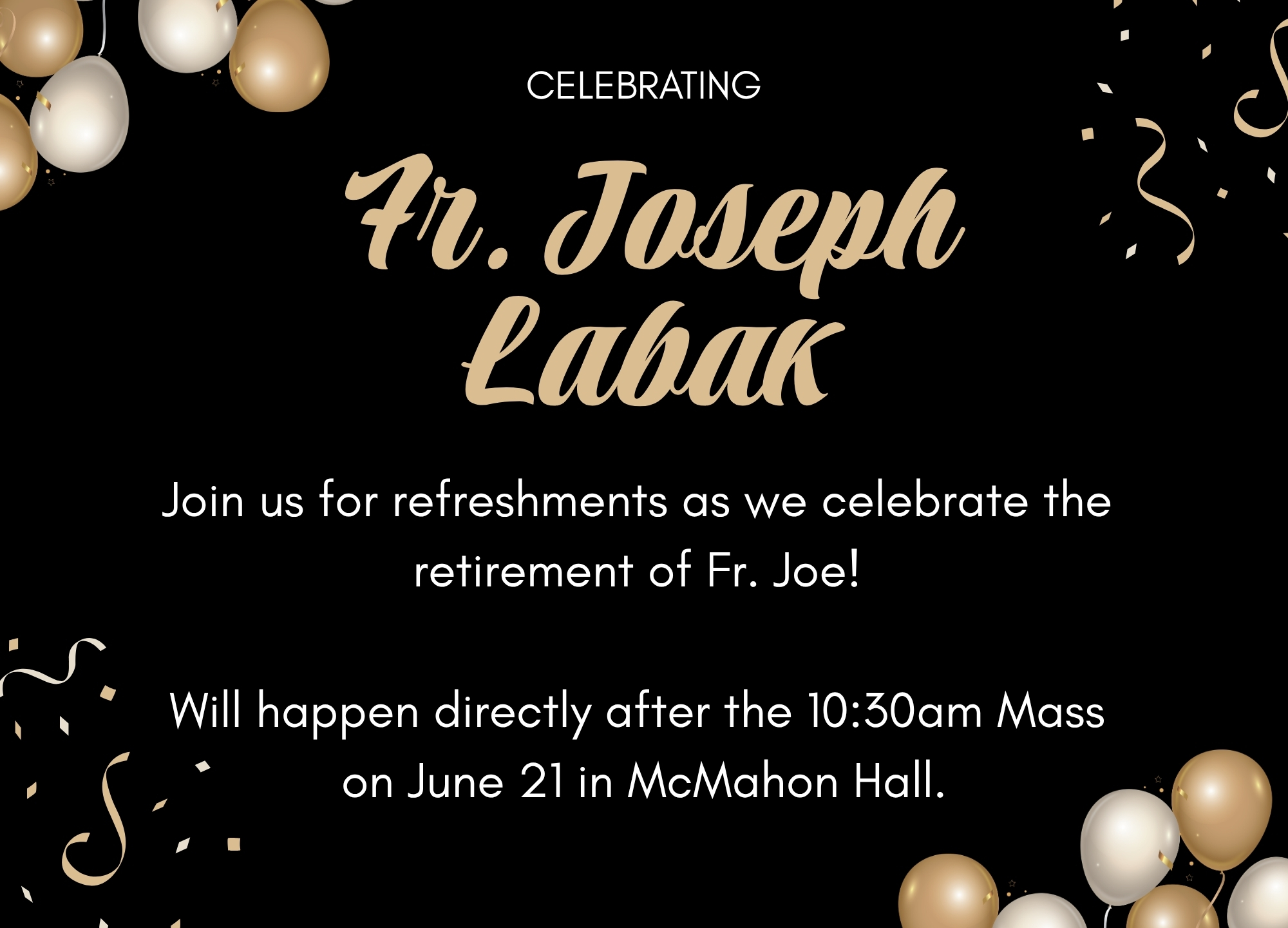 Gold Illustrated Retirement Party Flyer Portrait (2)